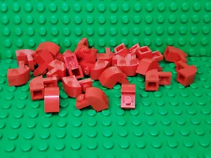 ** LOTTO 25 CT ** LEGO NUOVO rosso 1 x 2 pendenza con pezzi superiori curvi - Foto 1 di 1