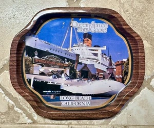 Cunard RMS Queen Mary Ship & Spruce Goose Airplane Long Beach Collectible Tin - Picture 1 of 2