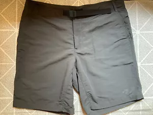 THE NORTH FACE Hiking Shorts Mens Sz 38 Gray 100% Nylon Belted Flex Quick Dry - Picture 1 of 23