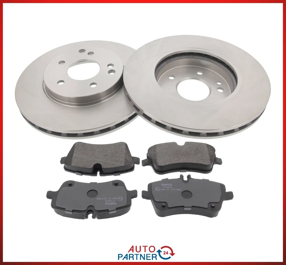 Freno Dischi Freno Pastiglie Freno Asse Ant. per Mercedes Benz C Classe CLK SLK - Immagine 1 di 1