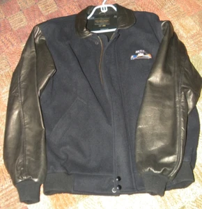 Golden Bear Metra Train Cashmere blend Lambskin Leather sleeve Jacket Size L - Picture 1 of 7