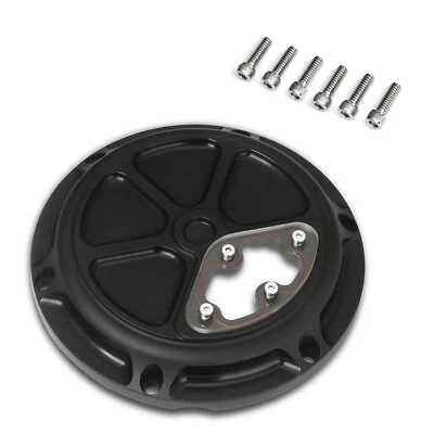 Cubierta Derby Claridad CNC 6 Agujeros Negra Para Harley Sportster XL883N SuperBaja 09-19 Foto 1 de 4