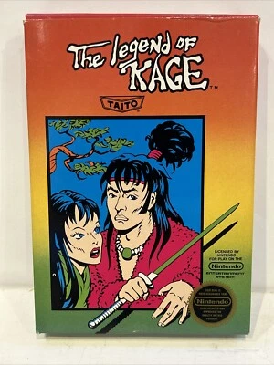 *RARE VARIANT* The Legend of Kage (Nintendo NES) Complete CIB - Hang Tab 5-Screw - Image 1 of 4