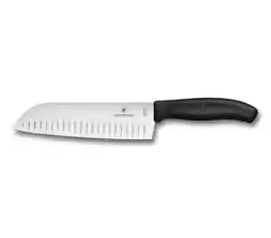 Victorinox 17cm Santoku Fluted Edge Cooks & Chefs Knife 6.8523.17B - Picture 1 of 2