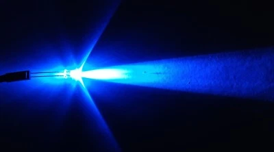 LOW current LED 1mA 5mm 1560mcd blau  / gut geeignet für Solarleuchten - Bild 1 von 3