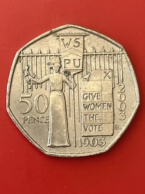 GREAT BRITAIN. 2003, 50 Pence - Women's Social and Political Union - Image 1 of 2