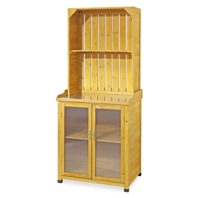 Armadio in legno da esterno armadietto a credenza per giardino balcone terrazzo - Immagine 1 di 4