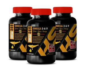 brain development - OMEGA 3-6-9 - immune system detox 3BOTTLE - Picture 1 of 12