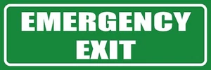 EMERGENCY EXIT SIGN - - - VARIOUS BOARD SIGNAGE OPTIONS - Picture 1 of 1