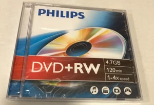 PHILIPS DVD+RW 4.7GB 100MIN 1-4X SPEED X7 PACK *EL194 - Picture 1 of 2
