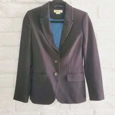 Blazer Boden Stretch Ponte negro para mujer ropa de trabajo clásico aerodinámico talla 2R Foto 1 de 4