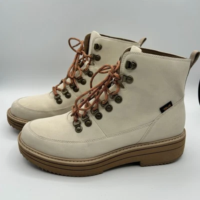 Botas femininas Teva Midform 11 UE 42 couro com cadarço combate - Imagem 1 de 4