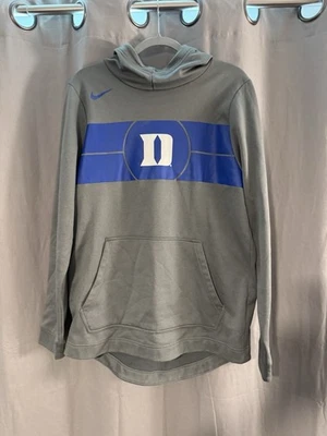 Sudadera con capucha para hombre Nike Duke University Blue Devils talla grande gris y azul Foto 1 de 4