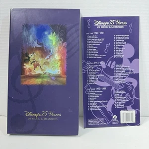 Disney 75 Years of Music and Memories 1928 to 1998-3 CD Set #18645/60,000 - Picture 1 of 4
