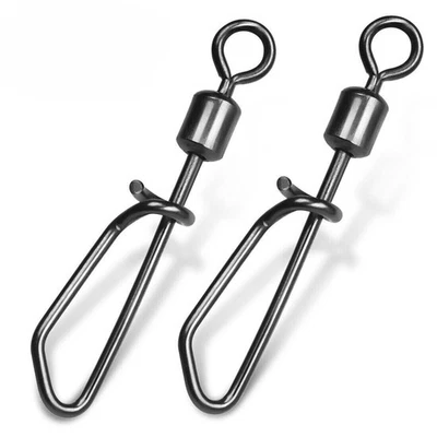 25~100Pcs Rolling Swivels Clip-on Link Lock Swivels Coastlock Fishing Connector - Image 1 of 4