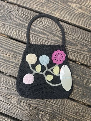 Vintage 90s/2000s Deadstock Carlo D’ Santi Floral Crochet Style Purse - Image 1 of 4
