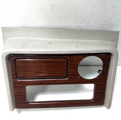 2003-2004 Cadillac Escalade Center Console Upper Trim Clock Bezel SHALE BEIGE - Image 1 of 4