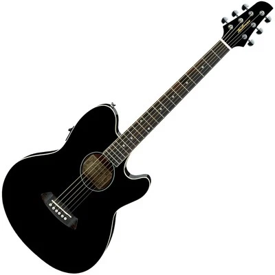IBANEZ TCY10E BK Black High Gloss Chitarra Acustica Amplificata - Immagine 1 di 4