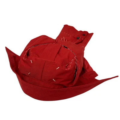 Chapéu de pescador Maison Margiela Maison desmontado reconstruído vermelho - Imagem 1 de 4