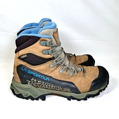 La Sportiva Nucleo High II GTX Women’s 6.5 Brown Leather Hiking Boots, Vibram - Image 1 of 4