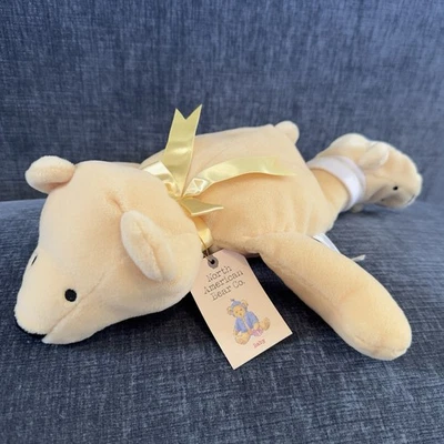 NEW Vintage North American Bear Flatso Flatobearius Plush #1334 Hang Tag 15" - Image 1 of 4