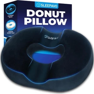 Butt Donut Pillow for Tailbone Pain Relief Cushion - Hemorrhoid Pillows - Sit... - Picture 1 of 6
