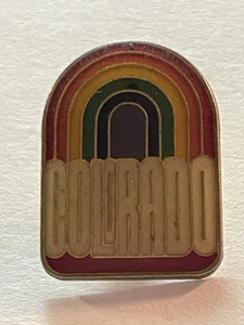 Vintage Colorado Hat Pin with Rainbow 1” - Picture 1 of 3