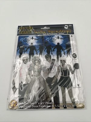 Zombie Fiesta Casa Embrujada Carnaval Halloween Fiesta Decoración Foto Telón de Fondo Foto 1 de 4