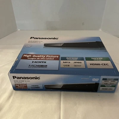 Panasonic DVD-S700P-K HDMI Up-Conversion DVD CD Player New Sealed - Image 1 of 4