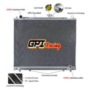 FOR PAJERO III (Wagon); PAJERO IV; MONTERO 3.2 DI-D /TD 4WD1999-2007 AT RADIATOR - Foto 1 di 5