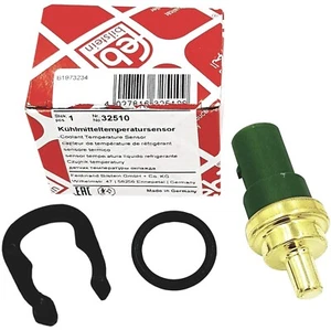 VW SKODA AUDI FORD COOLANT TEMPRATURE SENSOR KIT GREEN 4PIN Febi 32510 - Picture 1 of 2
