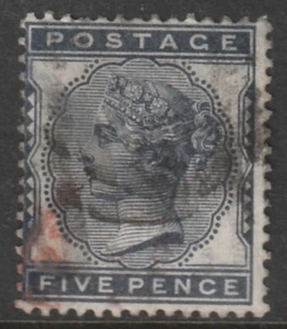 1880/1 QUEEN VICTORIA 5d INDIGO SG169 GOOD USED - Bild 1 von 2