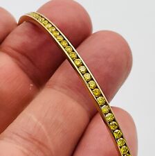 Jacob & Co Ladies 18K Yellow Gold Yellow  Diamond Bangle Bracelet 3.50 Carats