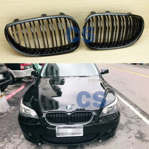 Parrillas delanteras negras brillantes BMW M Look E60/E61 M5 serie 5 - Imagen 1 de 9