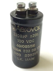 3300UF 100V BHC AEROVOX ALS30A332DB100 HIGH RIPPLE INDUSTRIAL CAPACITOR blb18 - Picture 1 of 1