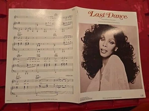 MacArthur Park Donna Summer Vintage Sheet Music 1973 Piano Retro Pop Photo Disco - Picture 1 of 4