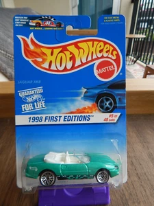 Hot Wheels 1998 Rare White Interior “Variation” First Editions Jaguar XK8 + Prot - Picture 1 of 4