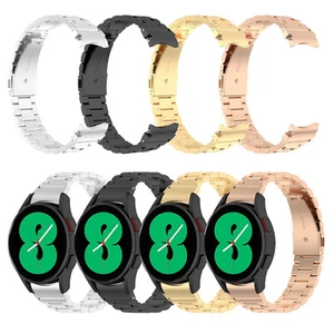 For Samsung Galaxy Watch 4 5 6 40 44 mm Classic 42 46 43 47 mm Metal Band Strap - Imagen 1 de 25