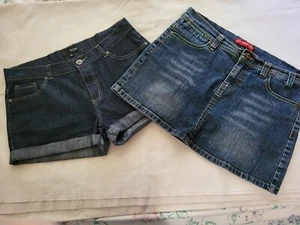 Girls Shorts/Skirt Denim Size 9-10 hype US Polo Assn. 5 Pockets Zipper Preowned  - Picture 1 of 11