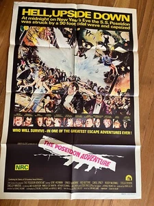 THE POSEIDON ADVENTURE  original ONE SHEET poster 70's CLASSIC! - Picture 1 of 1