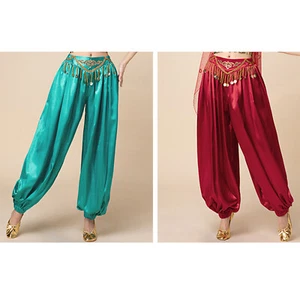 Pantalon femme paillettes costume cosplay pantalon frangé tenue tribale - Photo 1/52