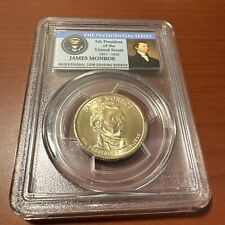 MS66 2008-P James Monroe Presidential Dollar 1st Day of Issue, Position A (PCGS)