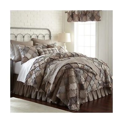 Colcha Donna Sharp completa/queen - Colcha contemporânea de algodão montanha esfumaçada com ... - Imagem 1 de 4