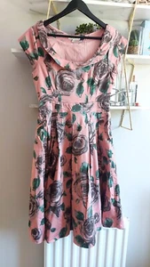 Vestido Laura Ashley Damas Floral Vintage Hecho en China Reino Unido Talla 12 - Imagen 1 de 14