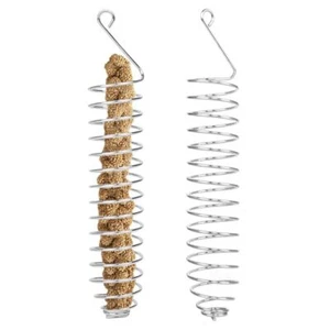 Alimentador de acero inoxidable resistente al óxido compatible con dietas para pájaros y loros - Imagen 1 de 8