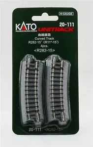 78102 Kato by Noch N Gleis gebogen R 282-15°, 4 Stück, GMK World of Modelleisenb - Picture 1 of 2