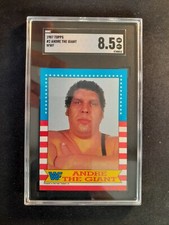 1987 TOPPS #2 ANDRE THE GIANT WWF SGC 8.5 