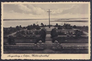 73259) AK Angerburg Ostpreußen Heldenfriedhof ca. 1940 - Bild 1 von 2