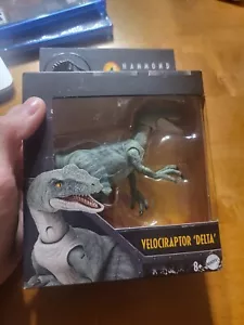 Jurassic World Hammond Collection Velociraptor Delta Dinosaur Mattel READ - Picture 1 of 8