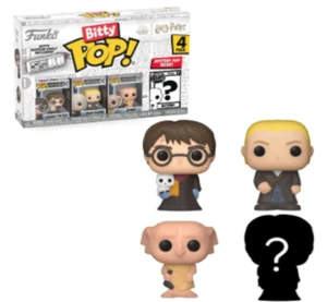 FUNKO Bitty Pop Harry Potter 4-pack Harry, Draco, Dobby and a Mystery Figure - Picture 1 of 5